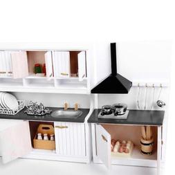 1:12 Dollhouse Miniature Furniture Wooden Kitchen Cabinet Ta
