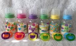 *1* Faux Fake Formula ONE Bottle N Pacifier Set U-Pick Color