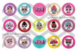 15-1in. Precut Bottle Cap Images LOL Surprise Dolls