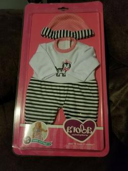 Adora 15" Giggle Time Babies Zebra Stripes Doll Outfit SKU#2