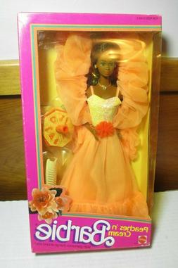 1984 Barbie MISB Peaches n Cream African American Black Doll