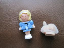 1993 POLLY POCKET BLUEBIRD FUZZY BUNNY LOCKET FIGURES/DOLLS 
