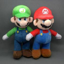 2Pc Super Mario Bros LUIGI & MARIO Plush Doll Stuffed Toy 10
