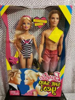 2010 SHE SAID YES BARBIE AND KEN DOLL SET MATTEL T7431 MINT 