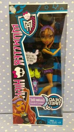 2012 Mattel Monster High Dead Tired Clawdeen Wolf NIB NRFB