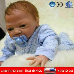 Handmade Baby Silicone Vinyl Real Baby Boy Doll Gift + Cloth