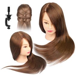 26" 100% Human Hair Mannequin Head Cosmetology Training Hair