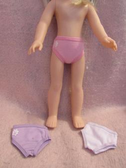 3 Undies Set fits American Girl Wellie Wisher Doll 14.5 Inch