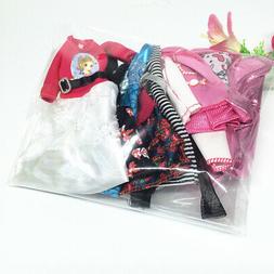 5Pcs/Set Handmade Doll Clothes Random Style Everyday Dress f