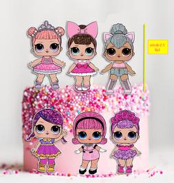 Stand-up Cake Toppers Party Wafer Card Sheet
