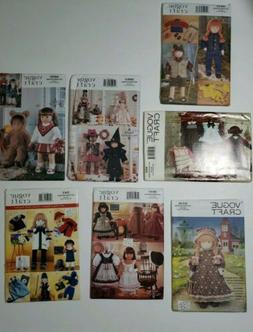 7 Uncut Vintage Vogue Craft Linda Carr Sewing Patterns  Doll