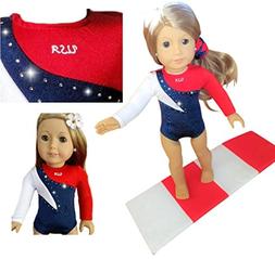 Doll Connections USA Gymnastics Outfit Compatible with Ameri