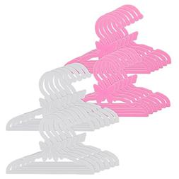 - Set Of 24 Pink And White Butterfly Hangers