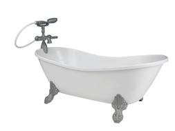 Adorable 18 Inch Doll Bathtub with Shower Fits American Girl
