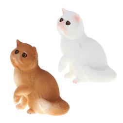 Adorable Doll Persian Cat Craft Decoration for Kids Adults G