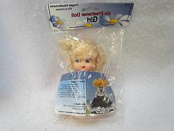 Fibre Craft Air Freshener Doll ~ Blonde Girl with Pigtails ~