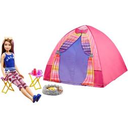 Barbie Camping Fun Skipper Doll and Tent Playset