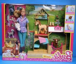 Barbie Farm Vet Doll & Playset