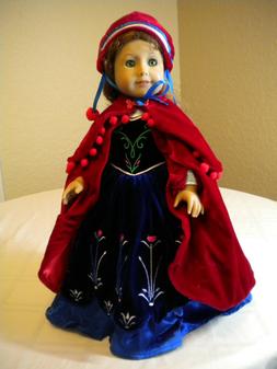 Beautiful Gown Set for Anna from Frozen  Set fits 18" Americ
