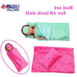 Bedding Set Sleeping Bag 18 Inch For Lovely Girl Doll Access