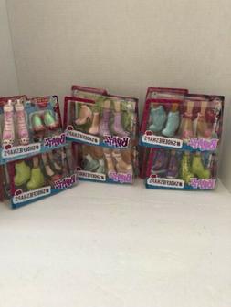 Bratz Lot 6 Packs 12 Pairs Of Shoes Feet Shoefiesnaps New Ba