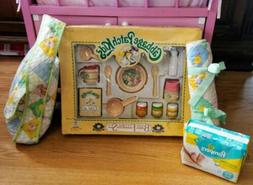 Vintage Cabbage Patch Kids Baby Doll Diaper Bag Feeding Set 