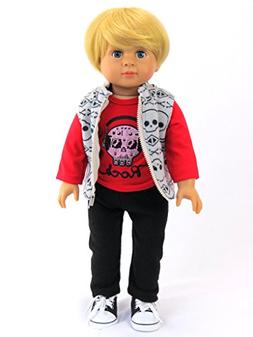 Caden the Little Rock Star: 18 inch Boy Doll includes Doll, 