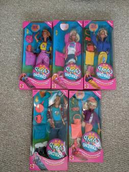 Camp Barbie 1993 Full Set NIB - Barbie, Teresa, Midge, Skipp