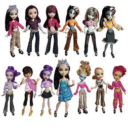 BARWA 10 Sets Doll Clothing Packs Causal Clothes Dress Outfi