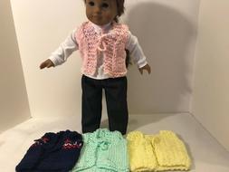 Clearance-Jeans, white t shirt and 3 coordinating vests for 