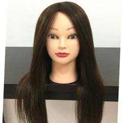 Clearance!!! 24" 100% Real Hair Practice Mannequin Doll Trai