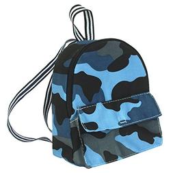 18 Inch Doll Backpack, Boy Doll-Sized Blue Camouflage, Zippe