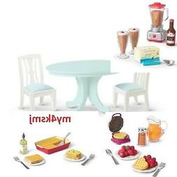 American Girl Doll Kitchen FOOD Dining TABLE SET + 3 FOOD SE