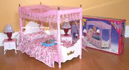 GLORIA DOLLHOUSE FURNITURE SIZE Canopy MASTER BEDROOM NIGHT 