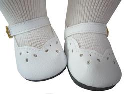EASTER White Dress Shoes for Bitty Baby Doll Clothes High Qu