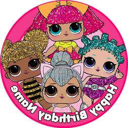 Birthday Party Cake Topper Wafer Paper 7.5"