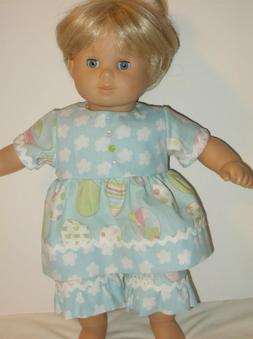 FLOWER & EASTER EGG PRINT DRESS made for AMERICAN GIRL TWIN 