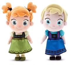 Frozen 13" Toddler Elsa & Anna Plush Princess Stuffed Toy Do