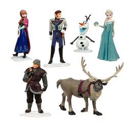 Frozen Elsa Anna Olaf Playset 6 Figure Cake Topper BirthDay 