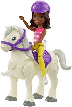 Barbie On The Go Horse & Doll, Pink & Yellow Outfit