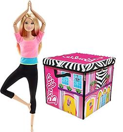 Bundle Includes 2 Items - Barbie ZipBin 40 Doll Dream House 