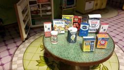 Kitchen Baking Set Spices & Ingredients Food 10pc Dollhouse 