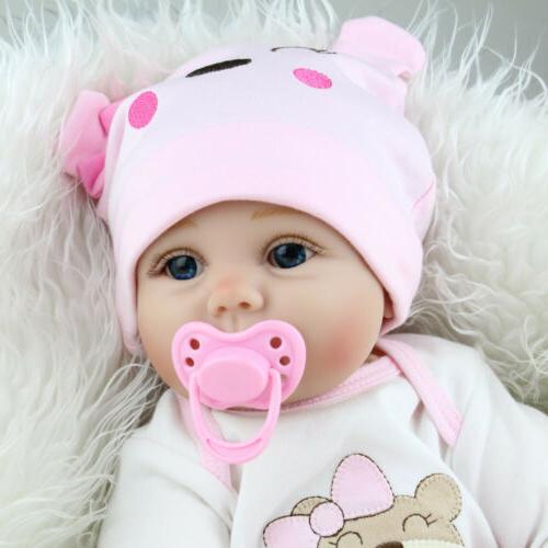22'' Handmade Silicone Vinyl Reborn Baby Doll Realistic Newb