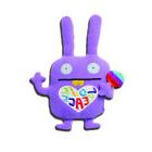 Uglydoll Classic Wippy Purple Love & Peace with Lollipop 12-