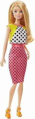 BARBIE FASHIONISTAS DOLL #13 DOLLED UP DOTS POLKA DOTS DRESS