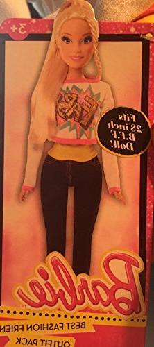 BARBIE 28 INCH BEST FASHION FRIEND OUTFIT PACK FAB SWEATSHIR
