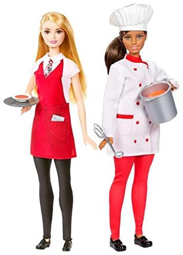 Barbie Friend You Can Be Anything Careers CHEF & WAITER 2 Do