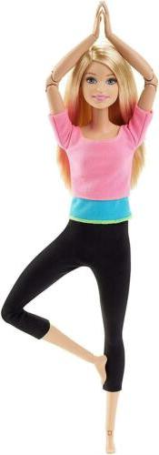 Barbie Made to Move Barbie Doll, Pink Top 
