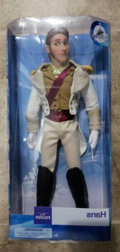 New Disney Store Prince Hans Frozen 12" Classic Doll