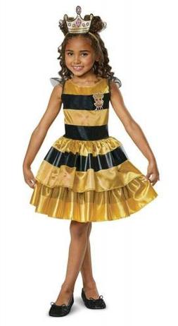 Classic Queen Bee Costume For Toddlers, Medium/, Yellow